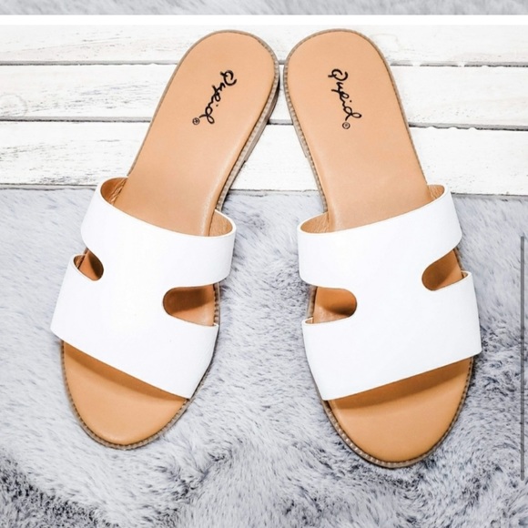 Qupid Vegan Leather Sandal - Picture 2 of 5